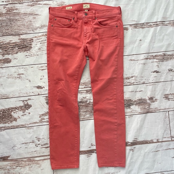 J. Crew Other - J. Crew 31 x 30 Sun Washed Red Denim Straight Jeans